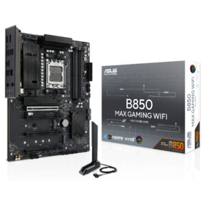Pllakë Amë AMD AM5 ASUS B850 MAX Gaming / Wi‑Fi 6 / DDR5 / ATX / HDMI+DP