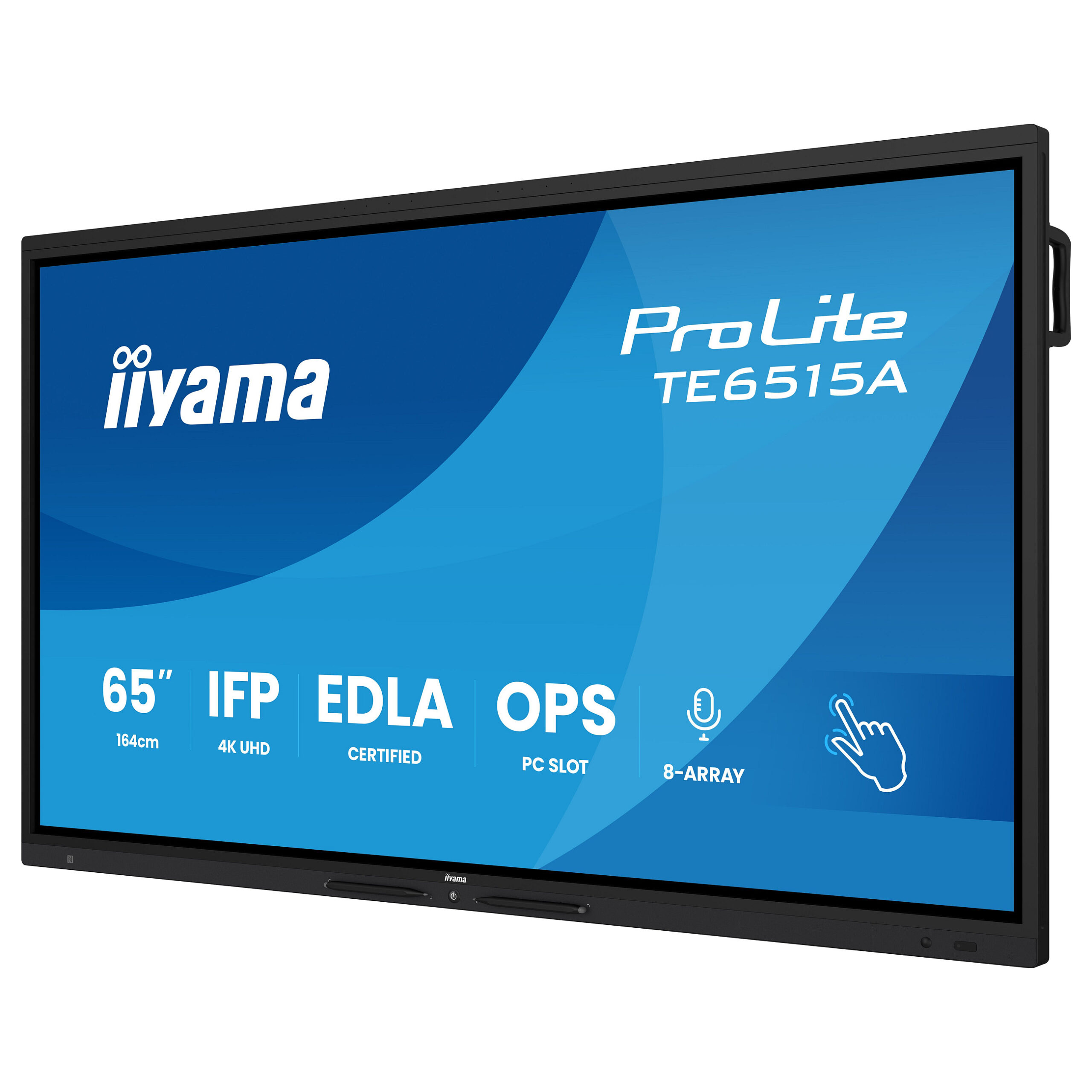 Ekran Interaktiv iiyama TE6515A-B2AG / 64.5"/ 4K Ultra HD VA Touch / 6.5ms / HDMI+USB-C+DP - Zezë - Figura 3