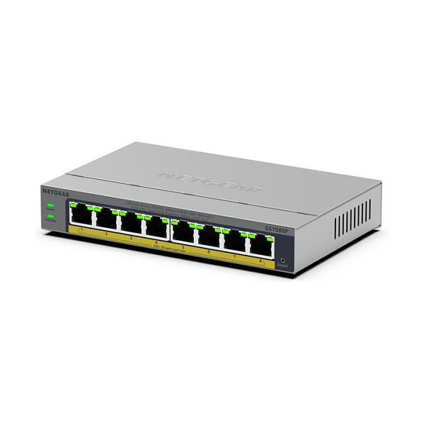 NETGEAR GS108EP Easy Smart 8-Port Gigabit PoE+ Switch 62W with Smart Management - Figura 3