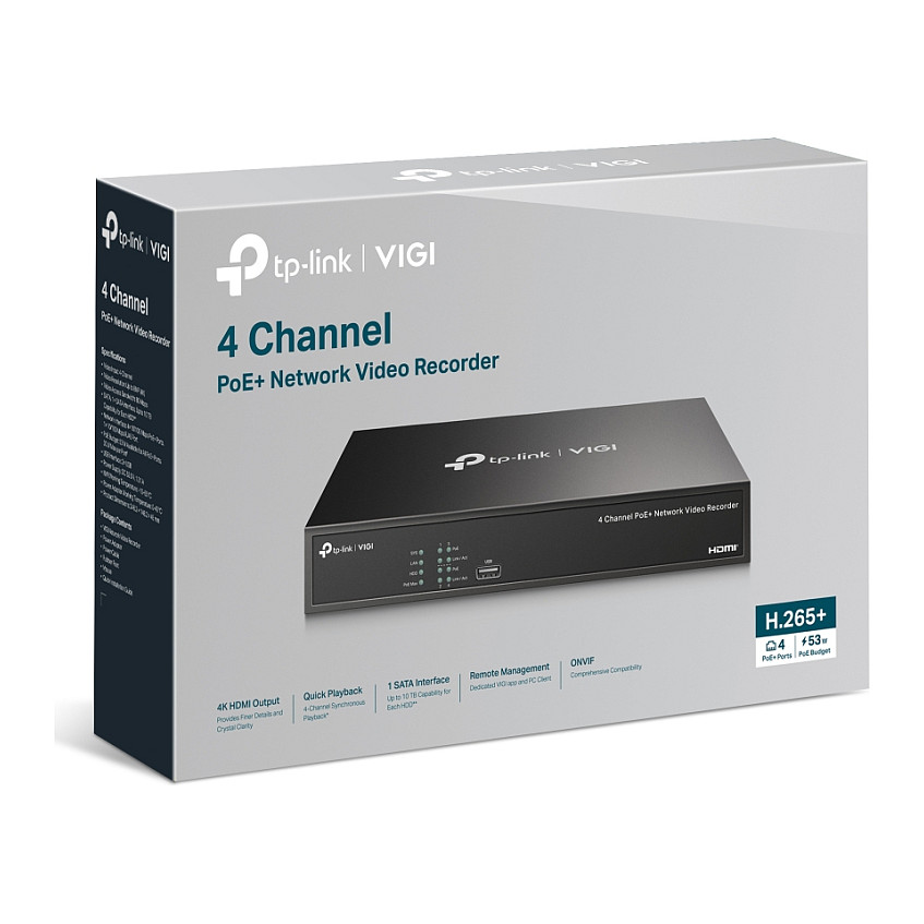 Video Recorder Rrjeti VIGI NVR1004H‑4P‑2TB / 4 Channel PoE - Figura 5