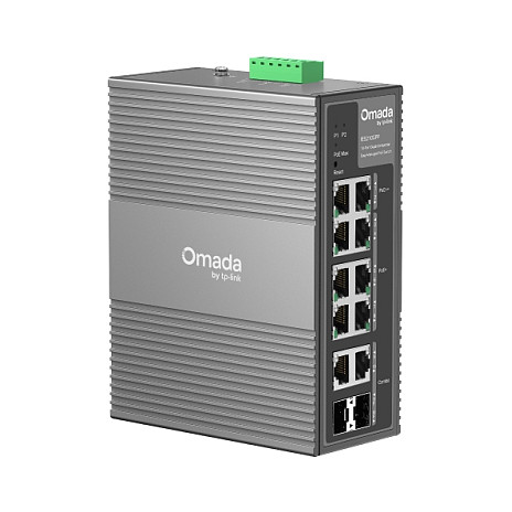 TP-Link Omada IES210GPP 10-Port Gigabit Industrial Easy Managed Switch 6x PoE+ 2x PoE++ 2x SFP 240W