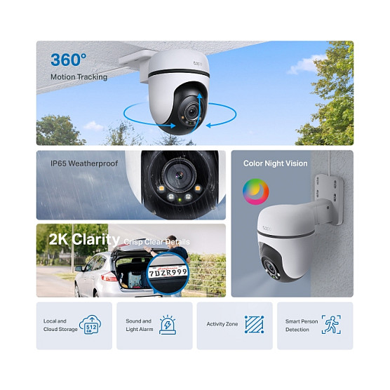 Kamera Sigurie IP CCTV TP-Link Tapo C510W Outdoor Wi-Fi - Bardhë - Figura 5