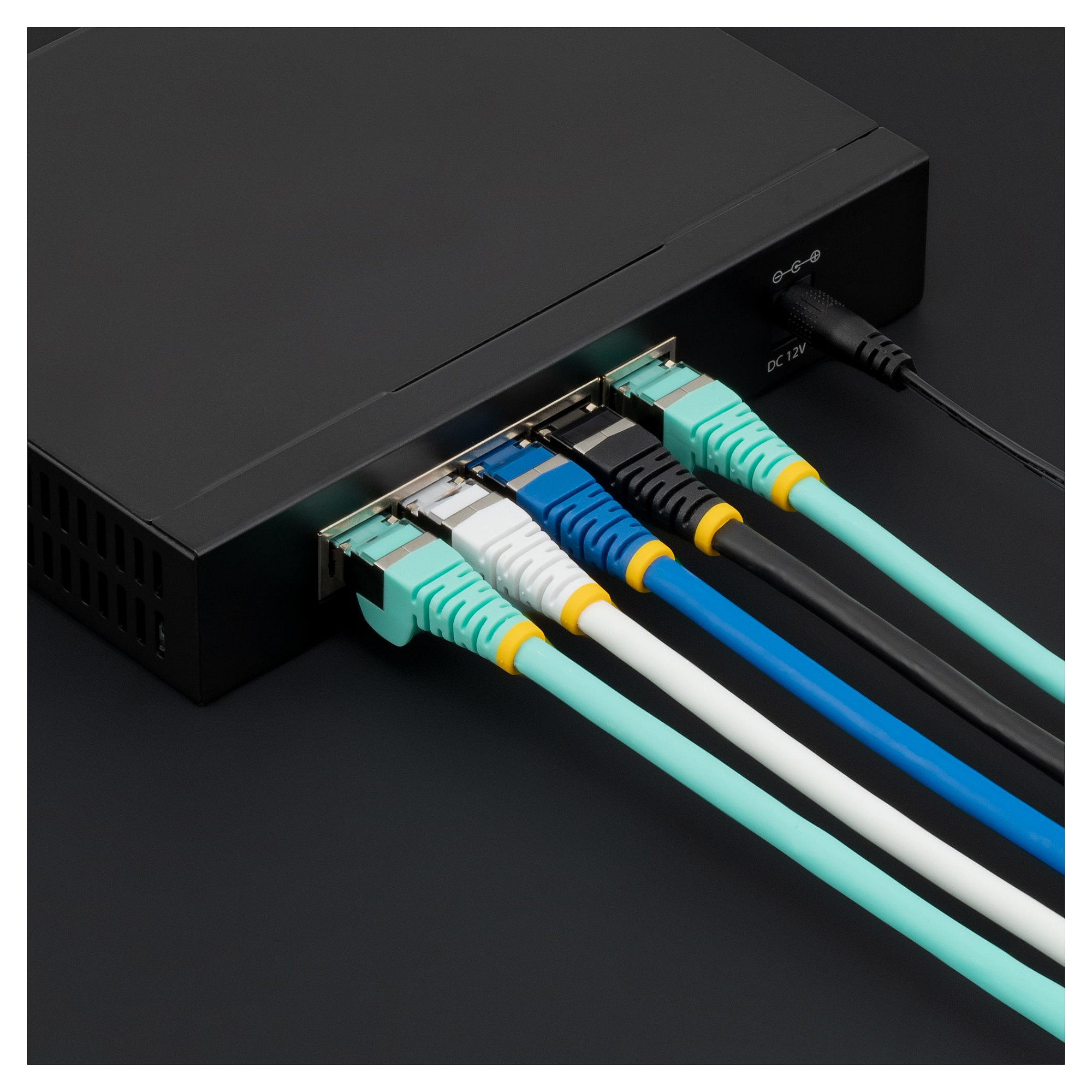 StarTech CAT6a 0.5m S/FTP LSZH Patch Cable 10GbE 500MHz 100W PoE++ Ethernet Network Cable Aqua - Figura 5