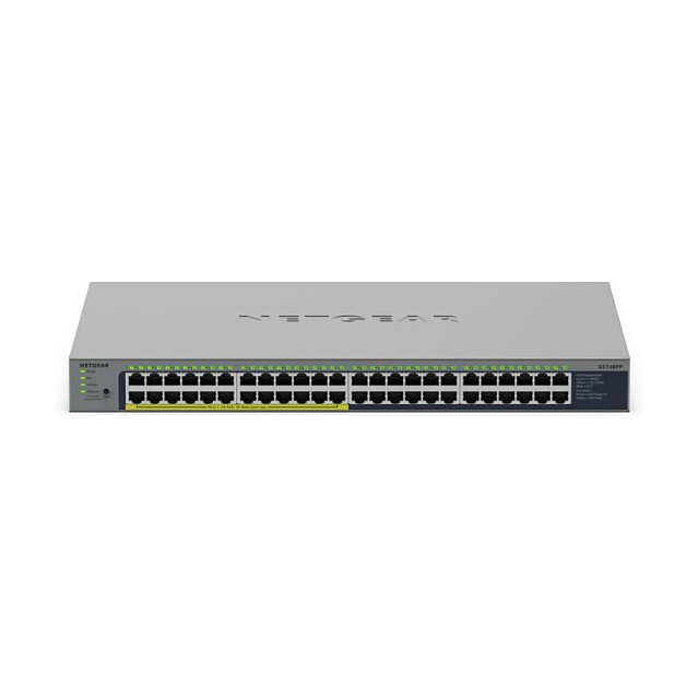 NETGEAR GS748PP 48 Port PoE+ Switch Gigabit Unmanaged | 380W | 96Gbps