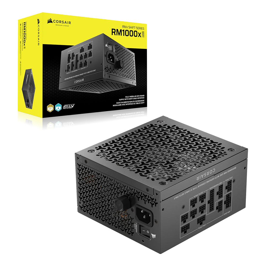 Furnizues Energjie 1000W Corsair RM1000X SHIFT / 80+ Gold / ATX 3.1 - Figura 2