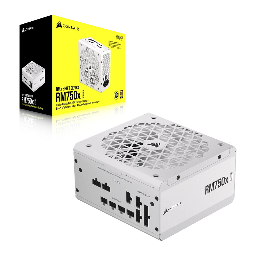 Furnizues Energjie Corsair RM750x Shift White / 750W / 80 PLUS Gold / ATX 3.0 - Bardhë - Figura 2