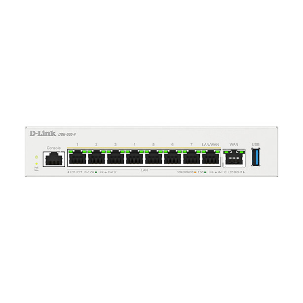 D-Link DBR-600-P/E PoE Business Router | 2.5G Multi-Gigabit | 8x PoE | 123W - Figura 4