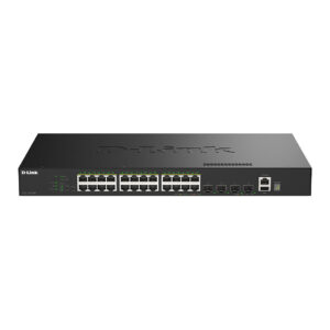 D-Link DGS-1530-28P/E Managed PoE+ Switch | 28 Port Gigabit | 24x PoE+ + 4x 10G SFP+ | 370W