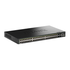 D-Link DGS-1530-52P/E Managed PoE+ Switch | 52 Port Gigabit | 4x 10G SFP+ | 370W