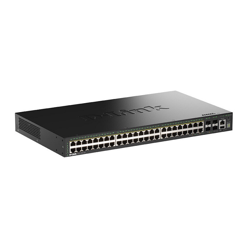 D-Link DGS-1530-52P/E Managed PoE+ Switch | 52 Port Gigabit | 4x 10G SFP+ | 370W