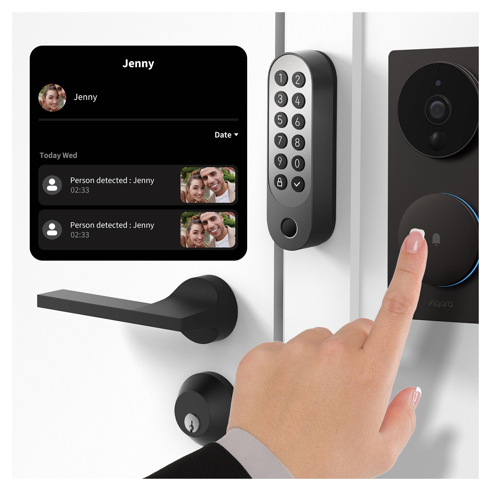 Smart Lock Aqara U200 - Zezë - Figura 5