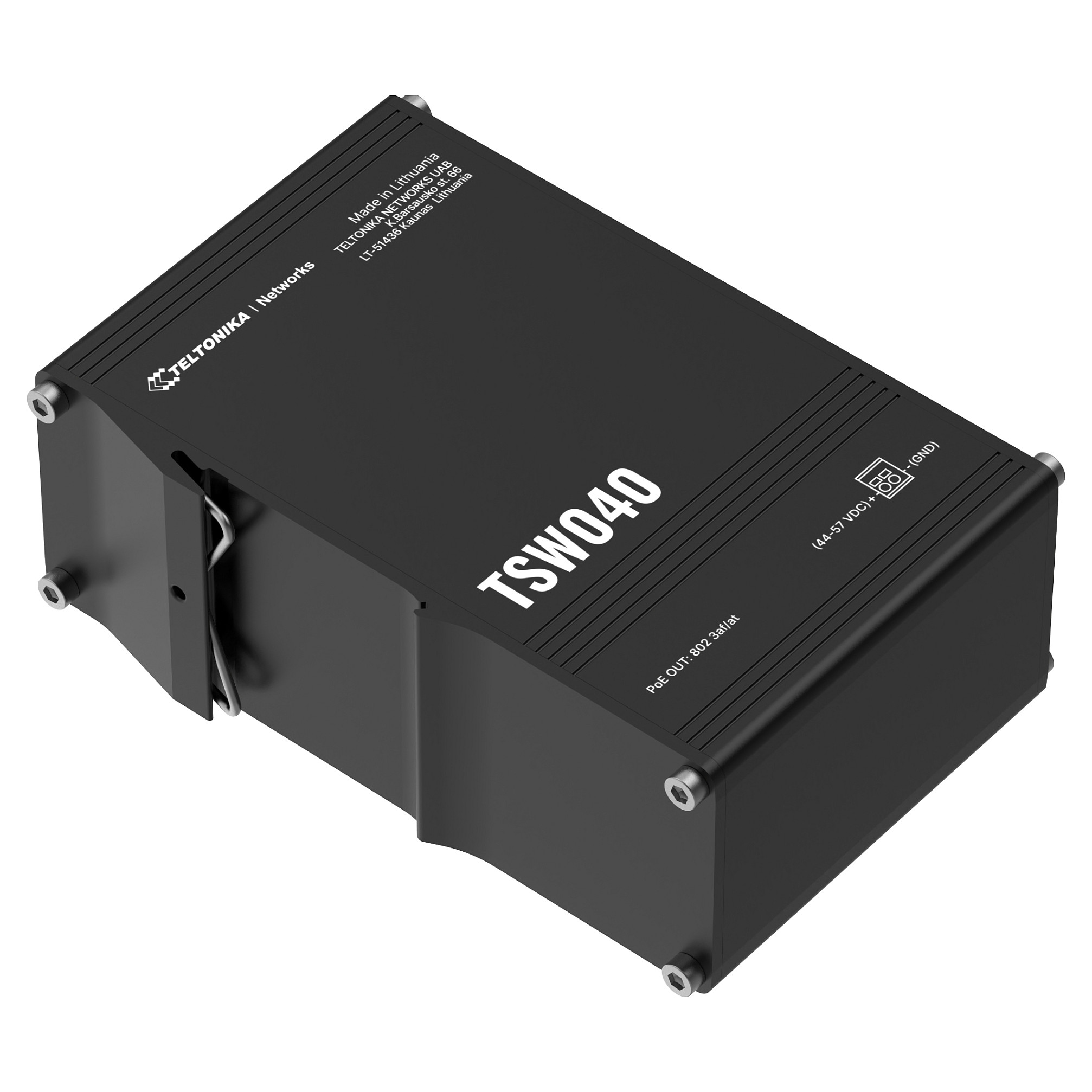 Switch Teltonika TSW040 / Unmanaged / 8‑Port Fast Ethernet / PoE / Unmanaged / DIN‑Rail - Figura 3