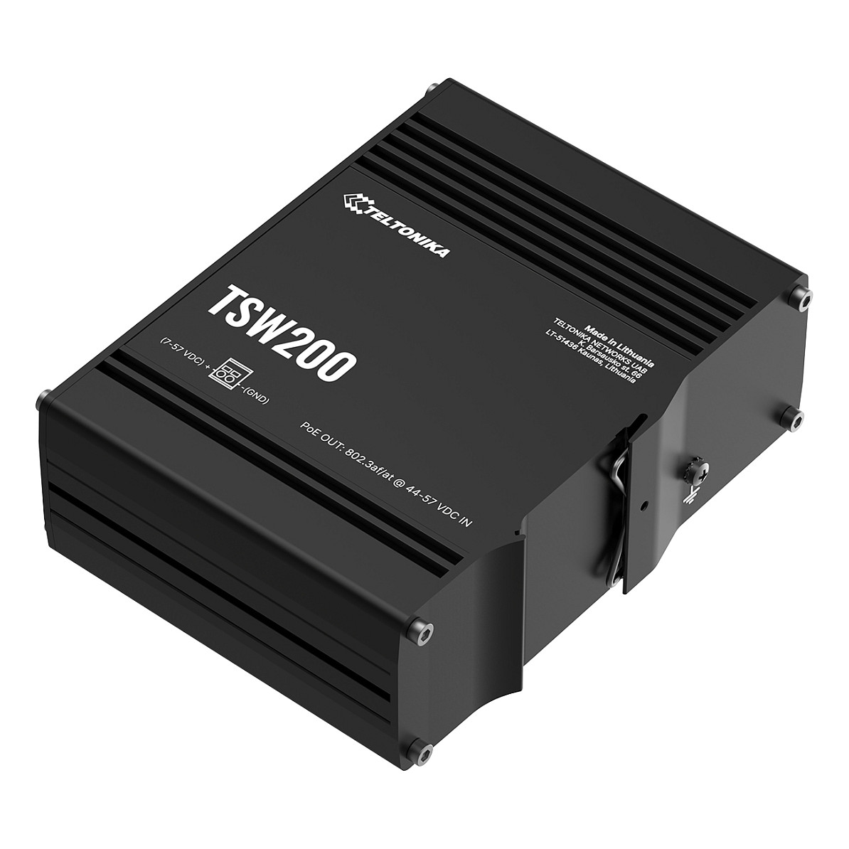 Teltonika TSW200 Industrial PoE Switch 8 Port Gigabit + 2 SFP | Unmanaged | 240W - Figura 2