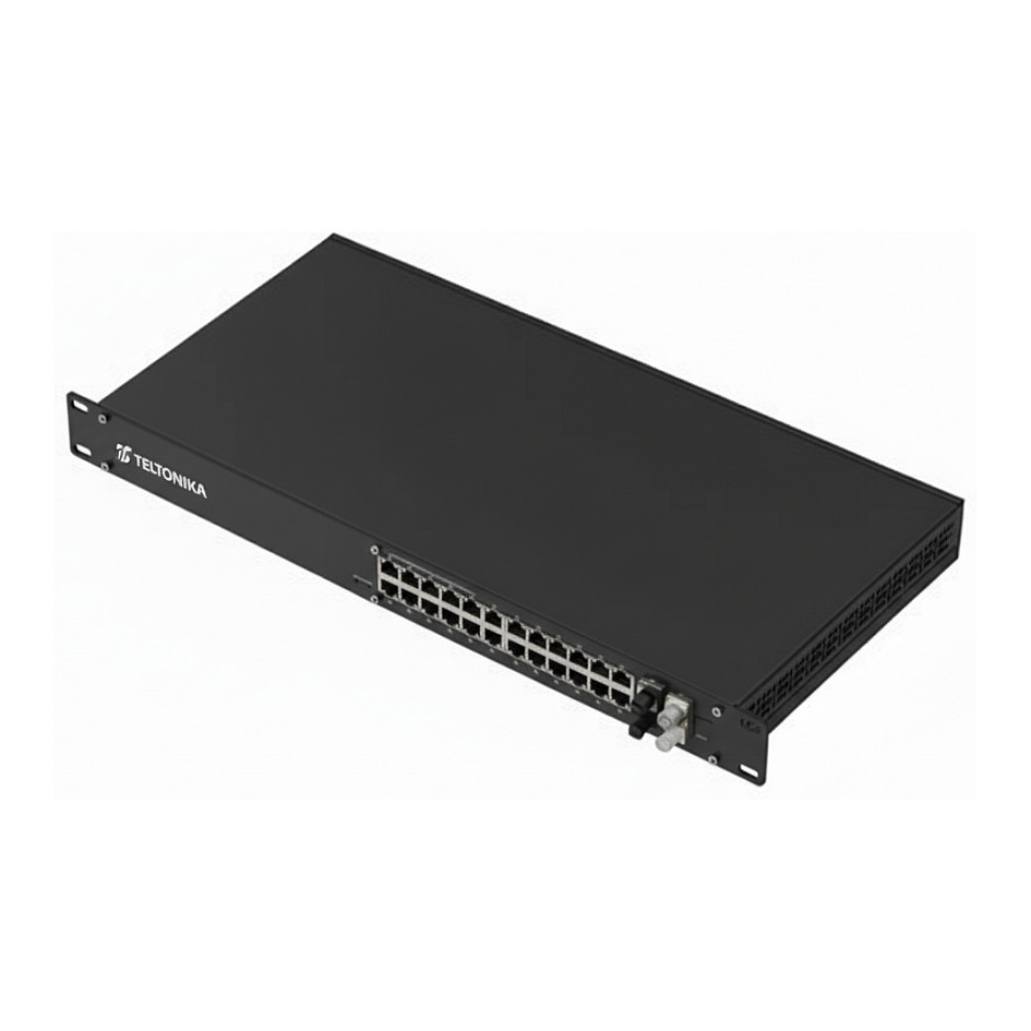 Switch Teltonika / SWM280 / Managed L2+ / 24-Port Gigabit PoE+ / 19" Rack