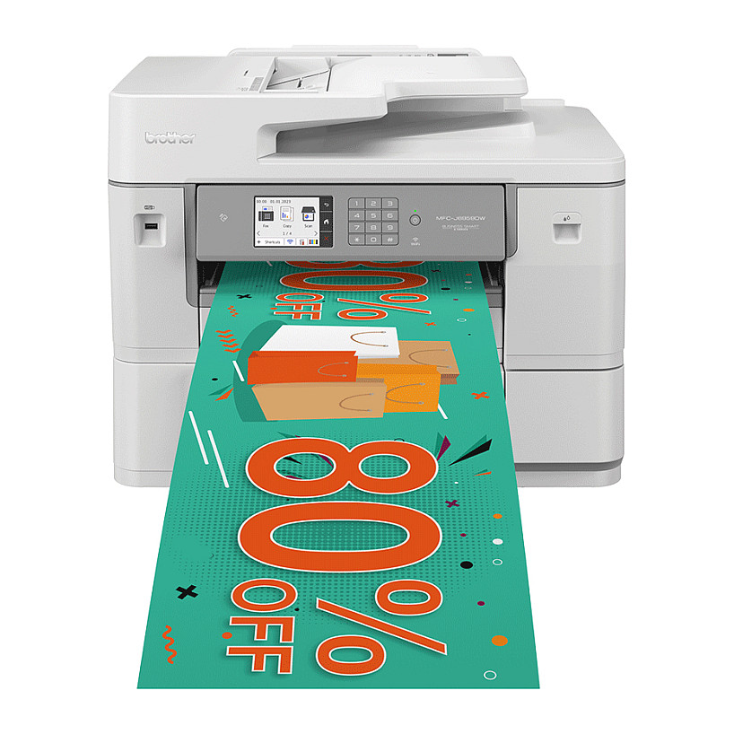 Printer Multifunksional Brother MFC‑J6959DW / Professional DIN A3 / Banner Printing / 30ppm / Wi-Fi - Bardhë