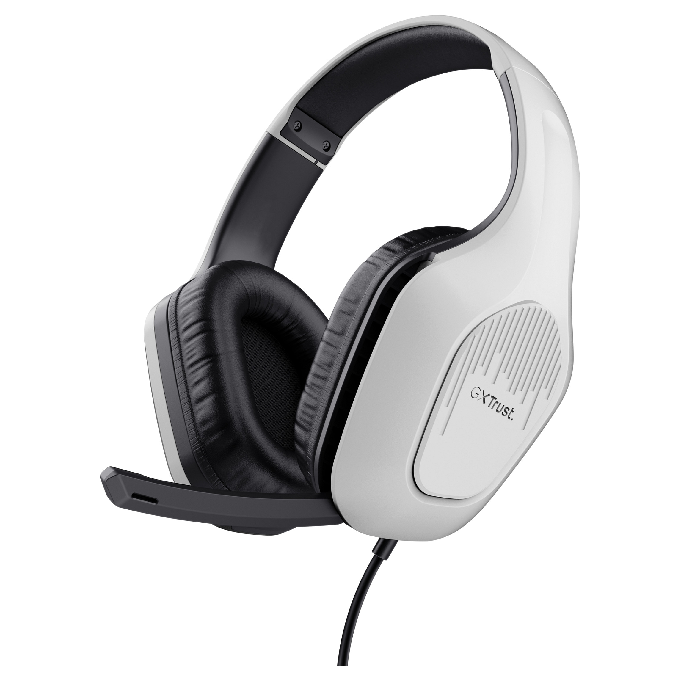 Kufje Gaming Trust GXT 415W Zirox Wired - Bardhë