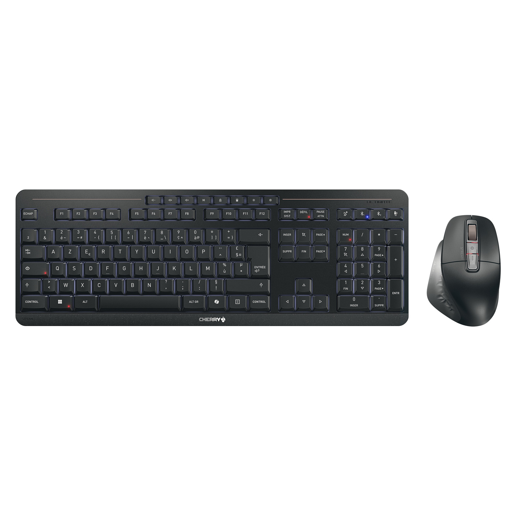 Combo (Tastierë & Maus) Cherry 12033075 / Wired & Wireless / AZERTY / French Language - Zezë