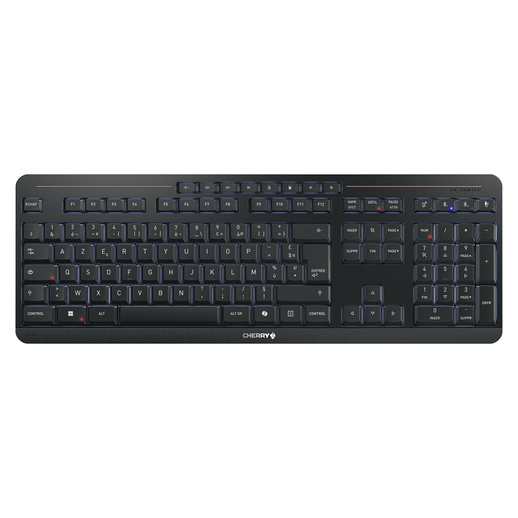 Tastierë pa kabllo Cherry 12033000 / AZERTY - Zezë