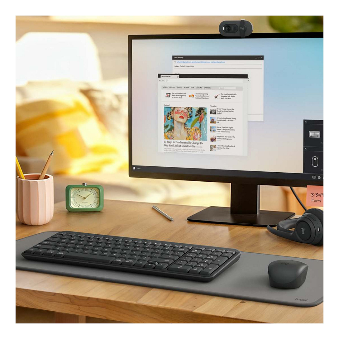 Tastierë pa kabllo Logitech K250 Graphite / QWERTZ - Zezë - Figura 2