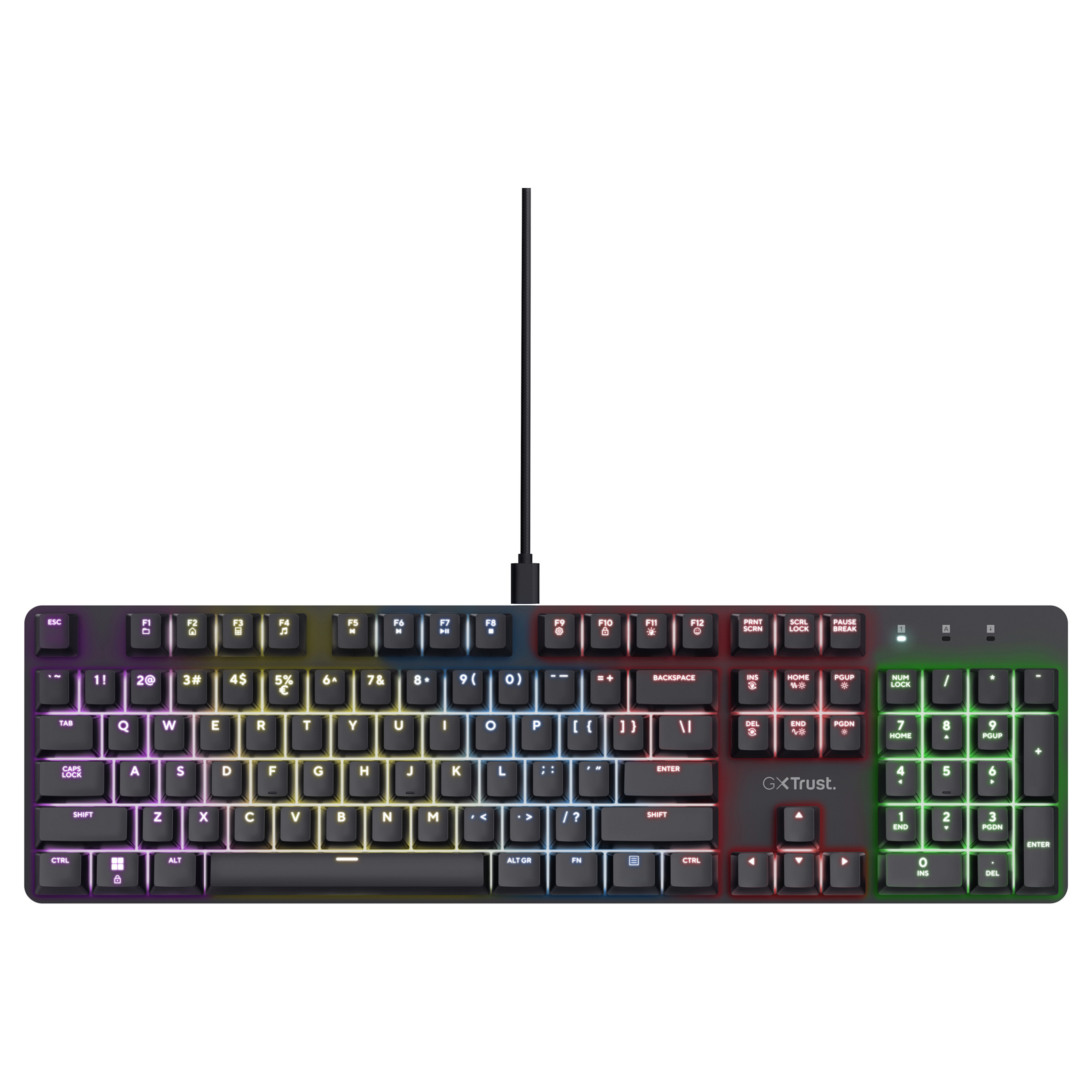 Tastierë Gaming Trust GXT 871 Zora / Mechanical / Wired / German Language - Zezë - Figura 4
