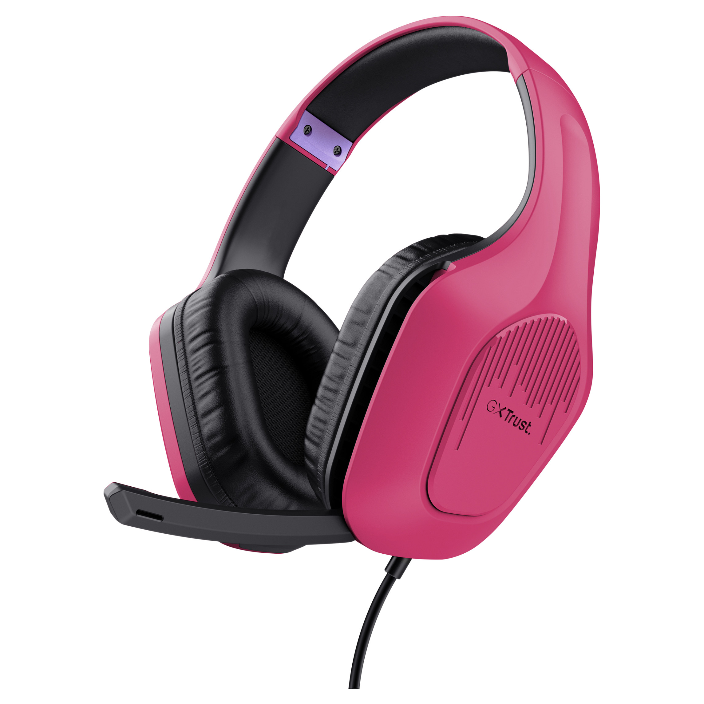 Kufje Gaming Trust GXT 415P Zirox Wired - Rozë