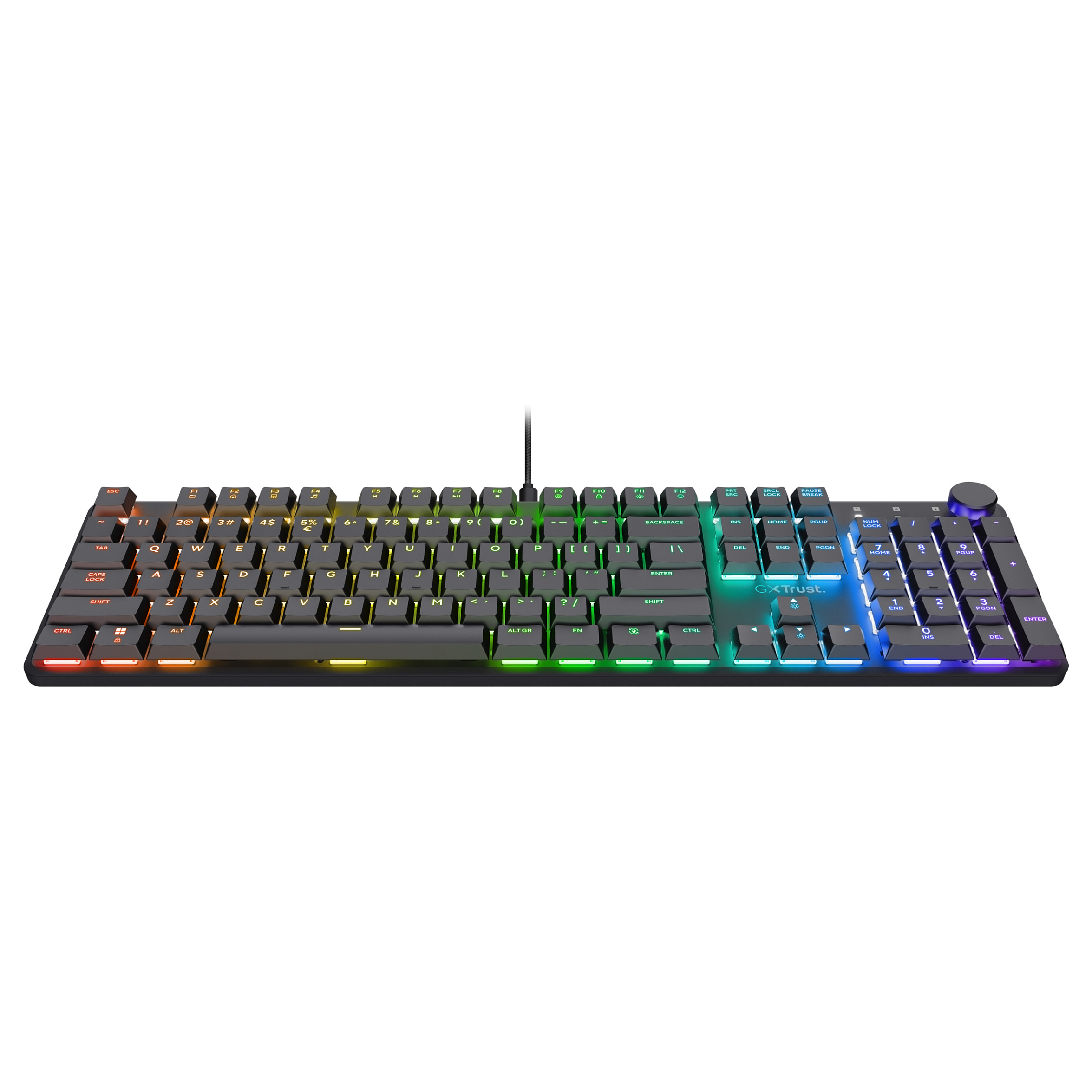 Tastierë Gaming Trust GXT 866 Torix / Wired / Mechanical Switch LED / QWERTZ / German Language - Zezë - Figura 3