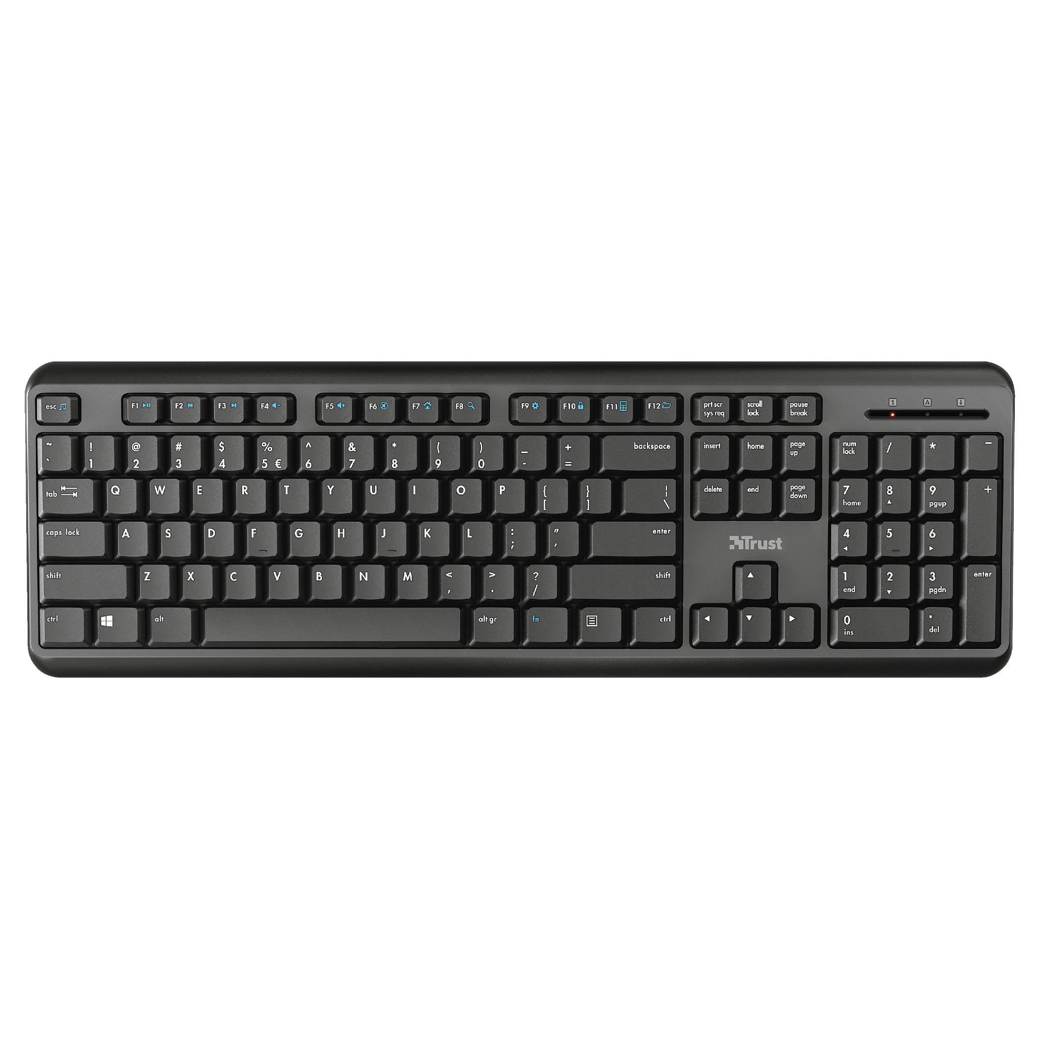 Tastierë pa kabllo Trust TK‑350 / QWERTZ / German Language - Zezë