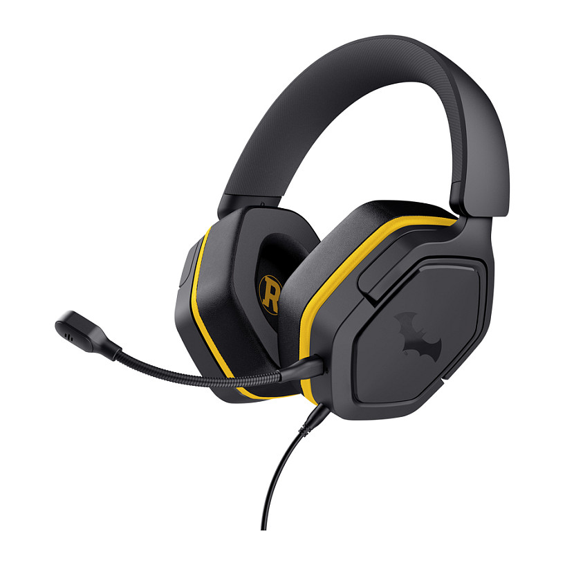 Kufje Gaming Trust GXT 25784 Carus Batman - Zezë/Verdhë