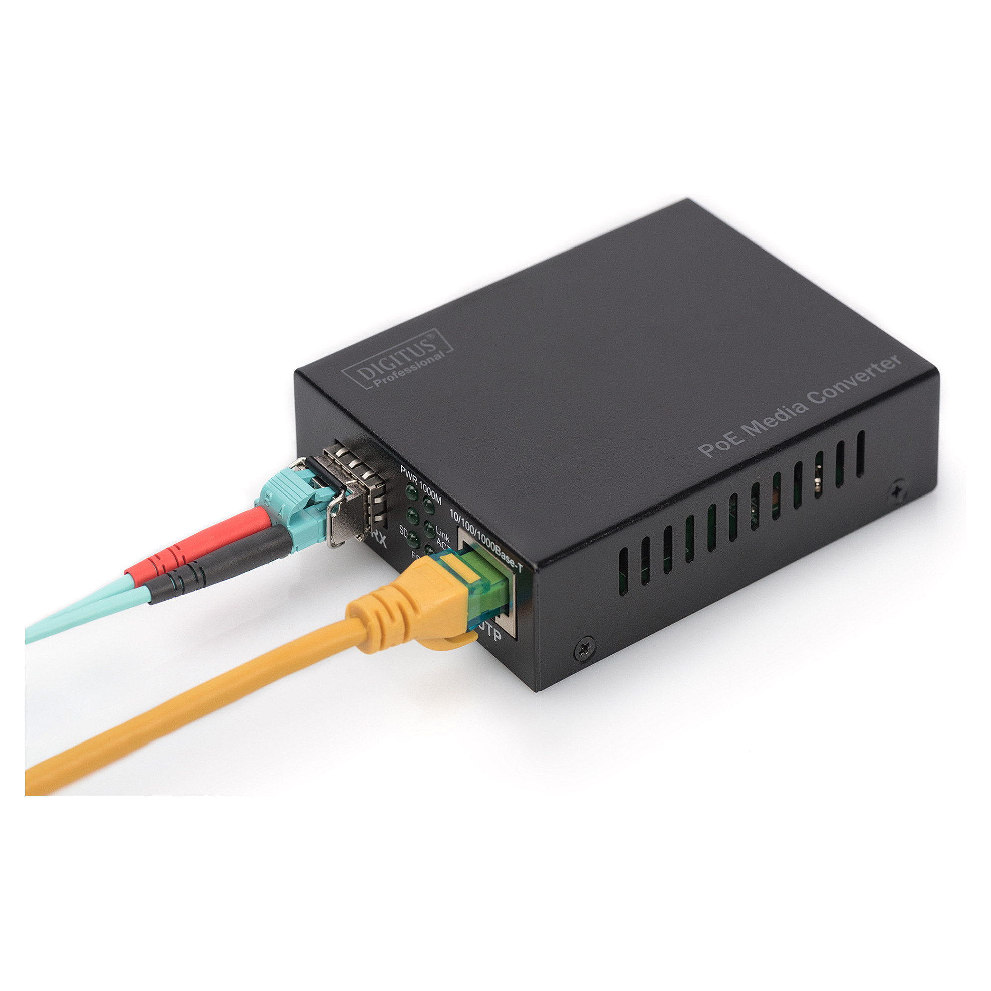 DIGITUS Gigabit PoE Media Converter RJ45–SFP | PSE 30W | DN-82140 - Figura 2