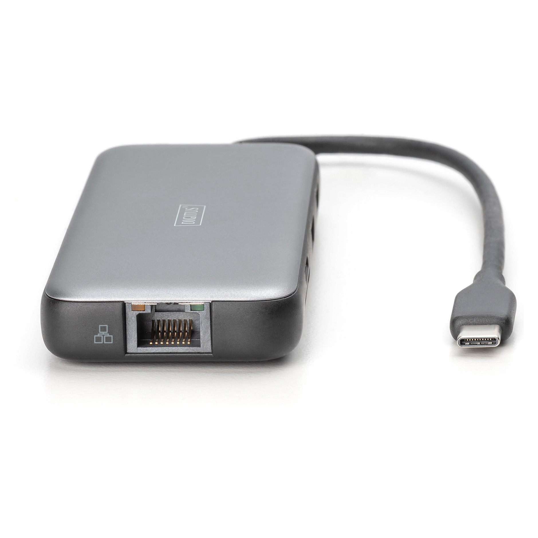 Docking Station Digitus / 1xUSB‑C / 2xHDMI / 2xUSB-A / 1xDisplayPort / LAN / SD + MicroSD - Gri / Zezë - Figura 2