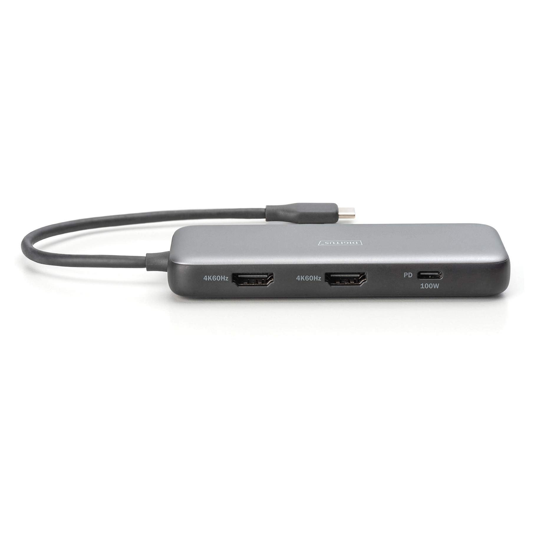 Docking Station Digitus / 1xUSB‑C / 2xHDMI / 2xUSB-A / 1xDisplayPort / LAN / SD + MicroSD - Gri / Zezë - Figura 5