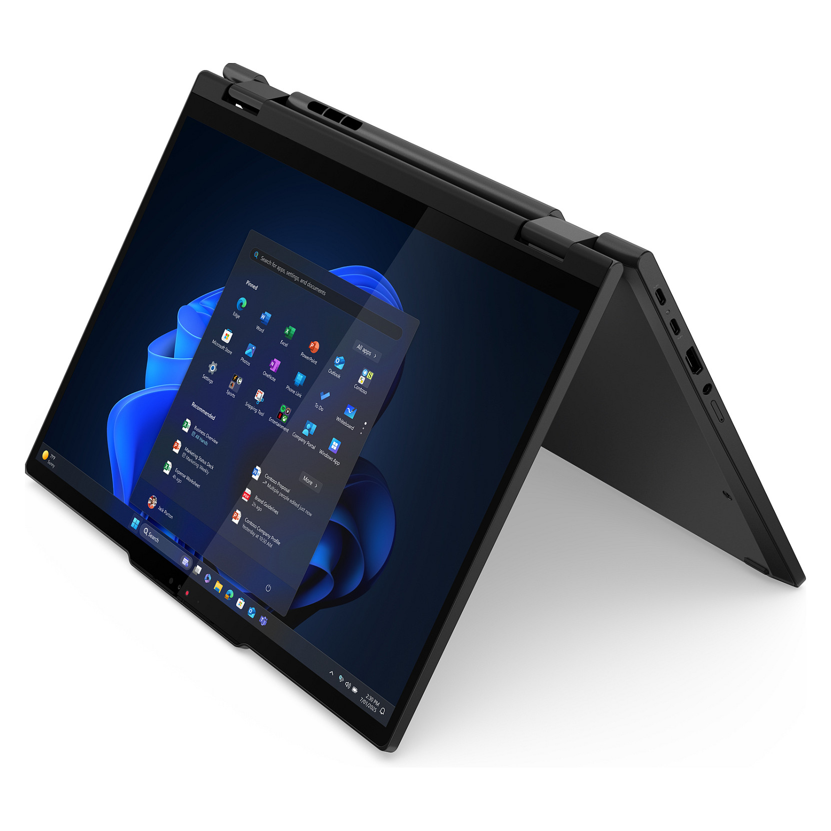Laptop Lenovo ThinkPad T14s 2-in-1 G1 / Ultra 7 255U / 32GB LPDDR5x / 1TB / 14" WUXGA IPS Touch / Intel Graphics / DE – Zezë - Figura 3