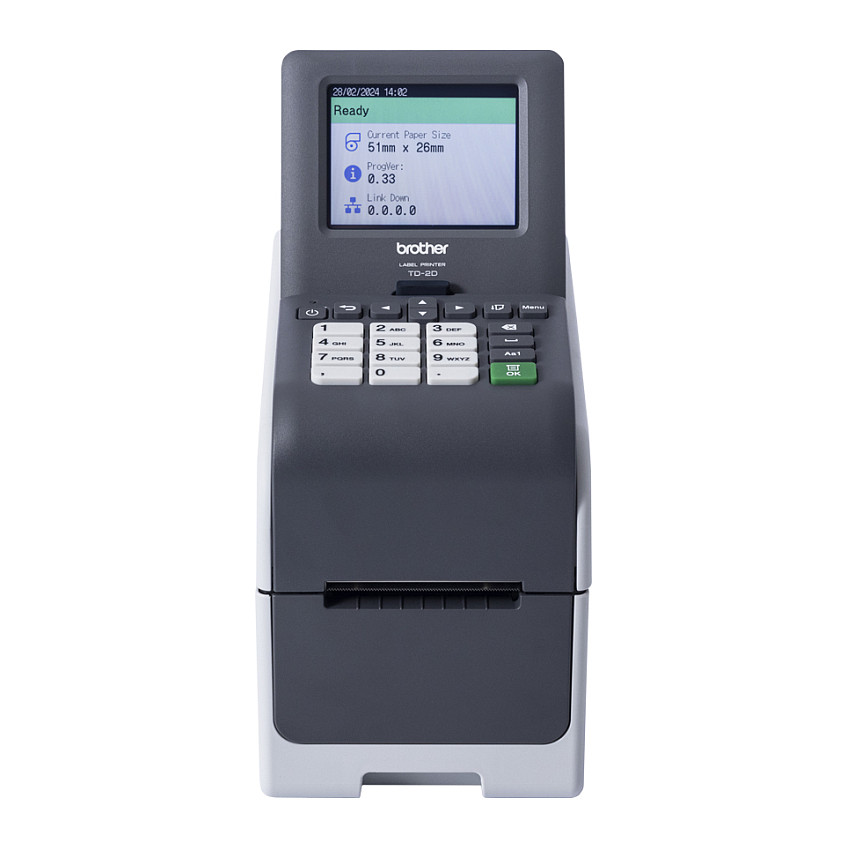 Printer Label Termal Brother TD-2320DSA300 / LAN / 300 DPI / 152 mm/s