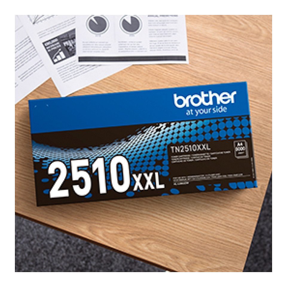 Toner Brother TN-2510XXL / 5.000 faqe - Zezë - Figura 2