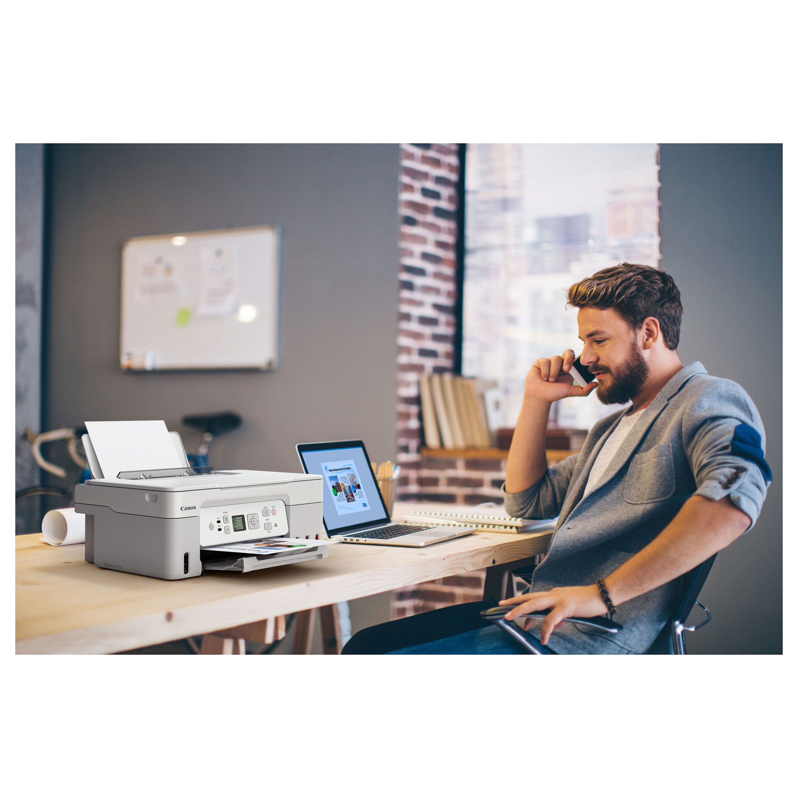 Printer Multifunksional Canon PIXMA G3571 / 3‑in‑1 / 11ppm / Wi-Fi – Bardhë - Figura 3