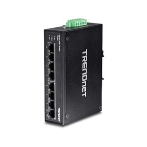 Switch TRENDnet TI‑PG80 / Unmanaged L2 / 8x Gigabit Ethernet / PoE+ / DIN‑Rail