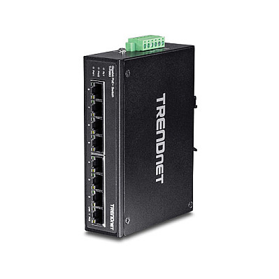 Switch TRENDnet TI‑PG80 / Unmanaged L2 / 8x Gigabit Ethernet / PoE+ / DIN‑Rail