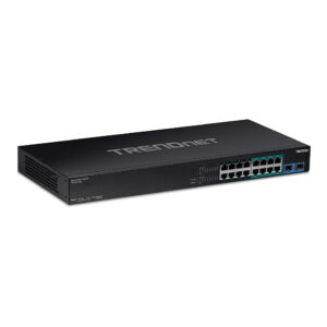 TRENDnet TPE-BG182G 18-Port Gigabit PoE++ Switch 440W 2x SFP Industrial Web Smart Managed Rackmount