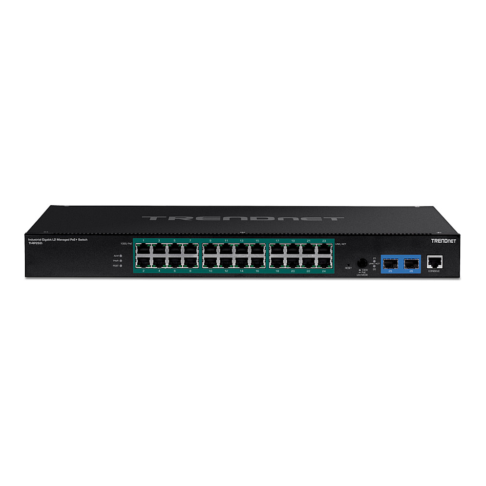 TRENDnet TI-RP262i 24-Port Gigabit PoE+ L2 Managed Switch 2x SFP 685W Rackmount Industrial - Figura 2
