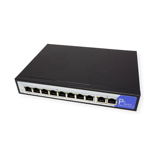VALUE 8-Port Gigabit PoE+ Switch 8x LAN 2x Uplink 120W Managed Network Switch - Figura 2