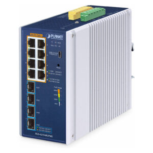 Switch PLANET IGS‑4215 / Industrial / L2/L4 Managed / 8x PoE++ Ports + 4xSFP+