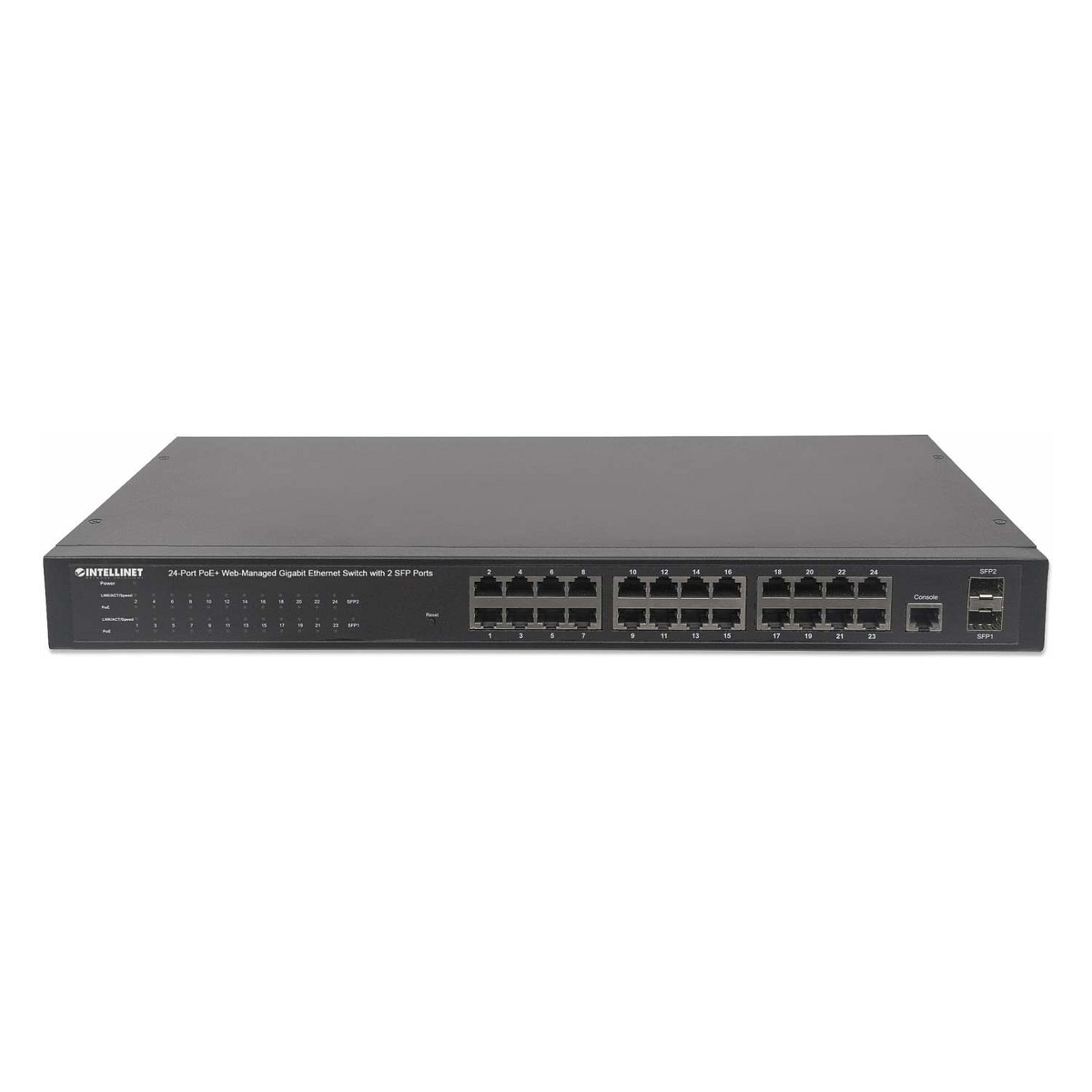 Intellinet 24-Port Gigabit PoE+ Web-Managed Switch 240W 2x SFP VLAN QoS - Figura 4