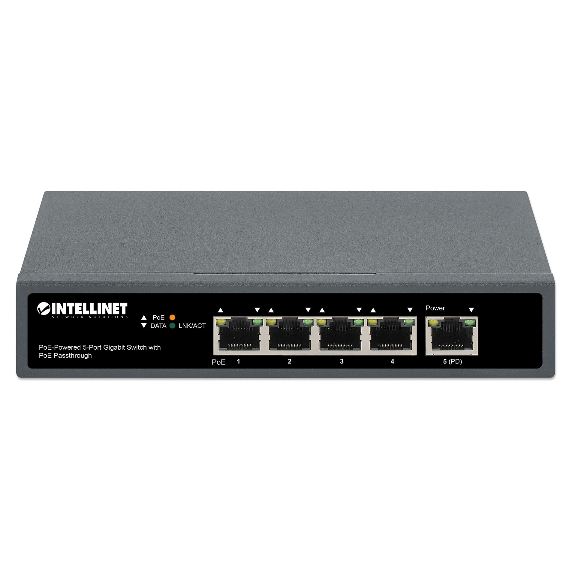Intellinet 5-Port Gigabit PoE Powered Switch PoE Passthrough Unmanaged 802.3af/at - Figura 3