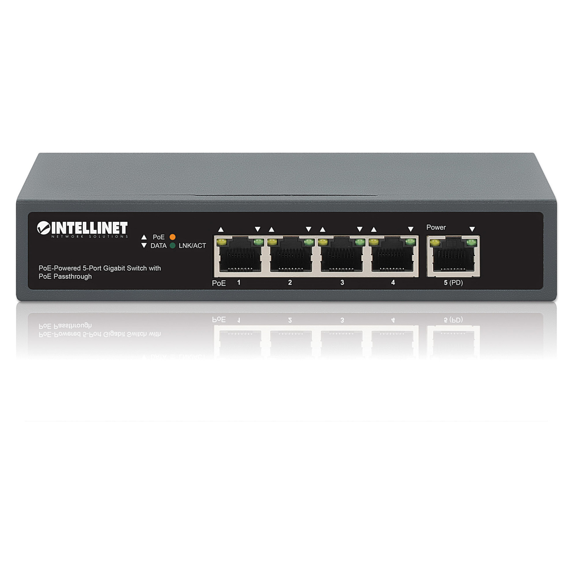 Intellinet 5-Port Gigabit PoE Powered Switch PoE Passthrough Unmanaged 802.3af/at - Figura 5