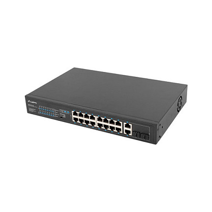 Switch LANBERG DGS‑1010MP/E / Unmanaged Layer2 / 16‑Port Gigabit / PoE+ / 2x Gigabit Uplink / 1x SFP / 250W / 19" - Figura 5