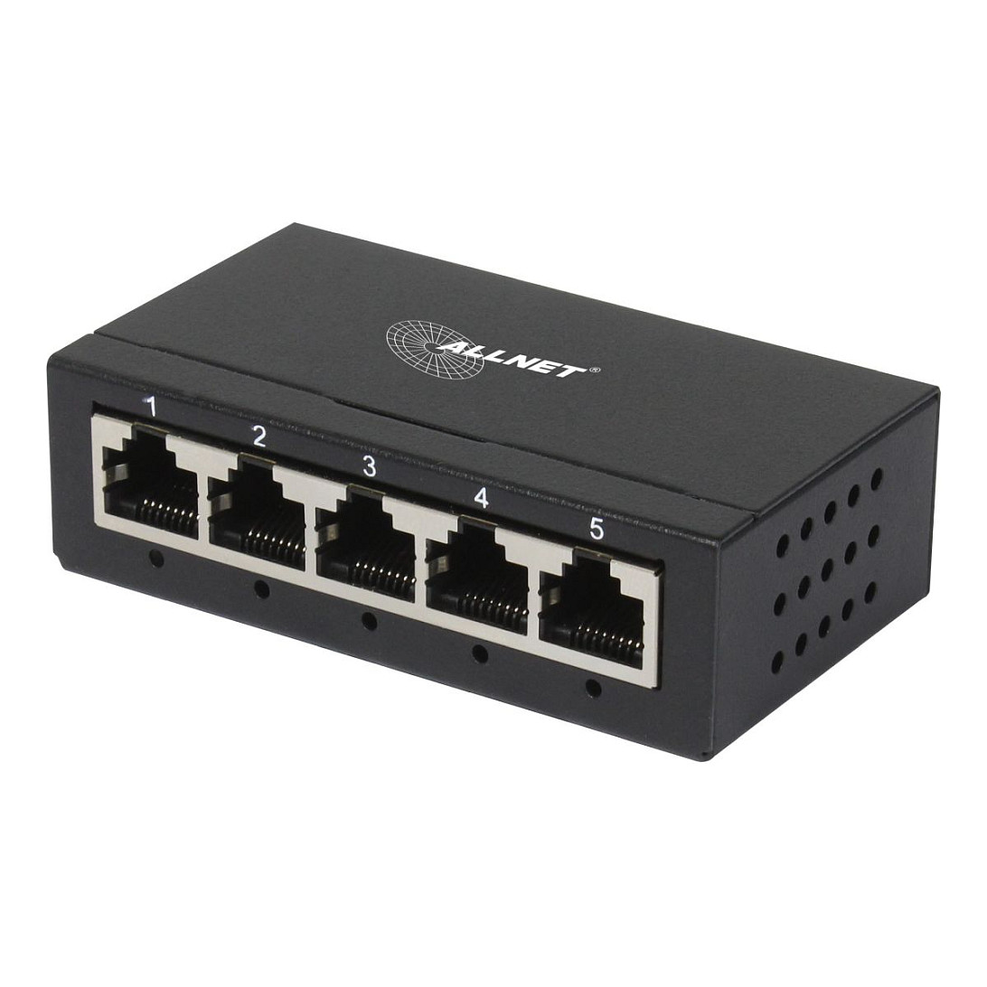Switch ALLNET ALL-SG8005 / Unmanaged Layer2 / 5 Ports / 5x 1GbE / Fanless