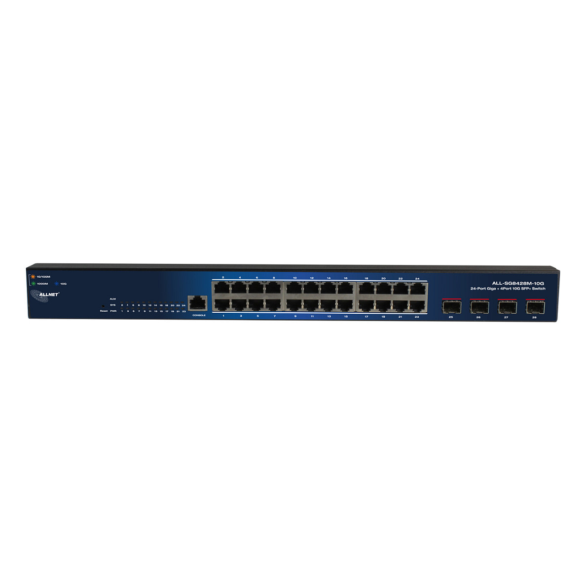 Switch ALLNET Smart Managed Layer 2 / 24-Port / 24x Gigabit LAN / 4x SFP+ 10G / 19" / Fanless / ALL-SG8428M-10G - Figura 2