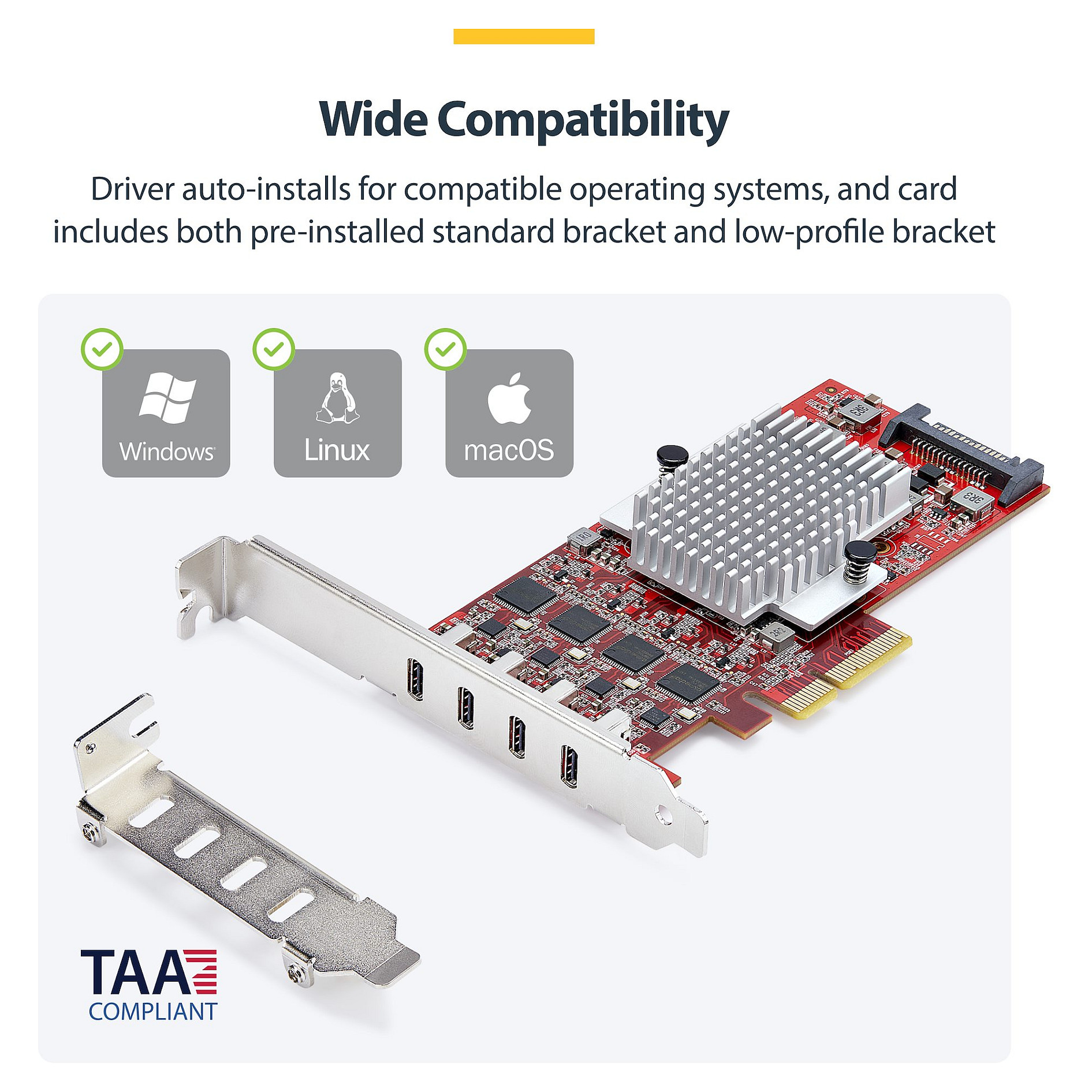 Kartë e rrjetit PCIe USB-C StarTech 4-Port 10Gbps - Figura 5