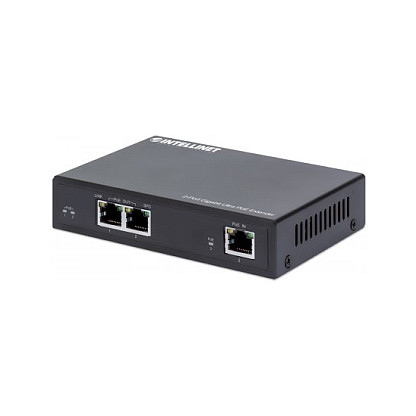 Intellinet Gigabit Ultra PoE Extender 60W 2-Port 100m PoE Repeater 802.3bt