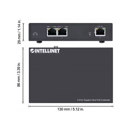 Intellinet Gigabit Ultra PoE Extender 60W 2-Port 100m PoE Repeater 802.3bt - Figura 4